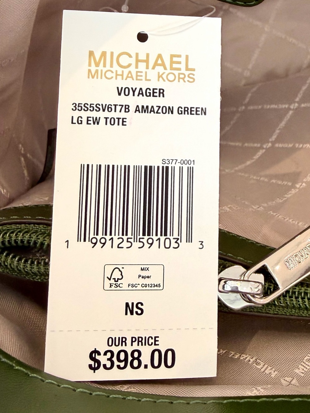 Michael Kors Voyager Large Color-Block Signature Logo Tote Shoulder Bag - Picture 10 of 10